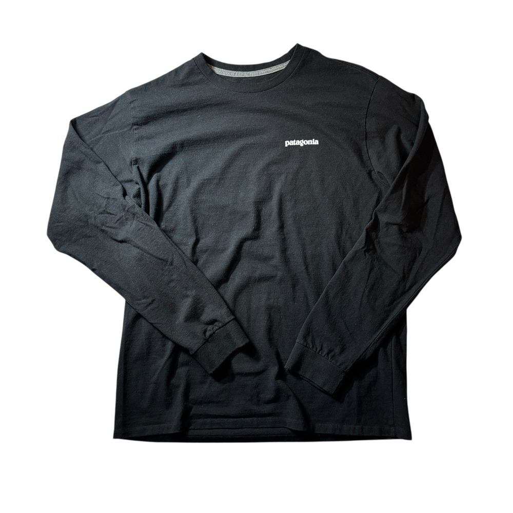 Patagonia‎ Long-Sleeved Line Logo Ridge Responsibili-Tee Black 38517 Medium